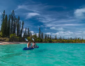 Iles des pins kayak Kanumera bay