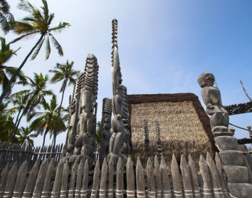 Sculpture d'Hawaï Sculpture Art traditionnel Bois Hawaï