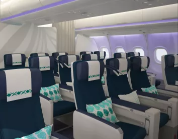 Cabine Premium economy à bord des avions Aircalin Classe Premium Economy d'Aircalin